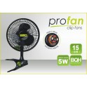 Klipsnový ventilátor PRO, průměr 15cm, 5W